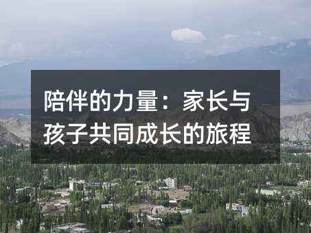 陪伴的力量：家长与孩子共同成长的旅程