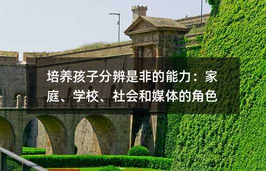 培养孩子分辨是非的能力：家庭、学校、社会和媒体的角色